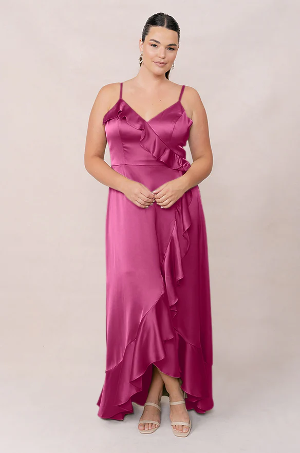 Paloma Satin Dress | Made To Order - Image 87