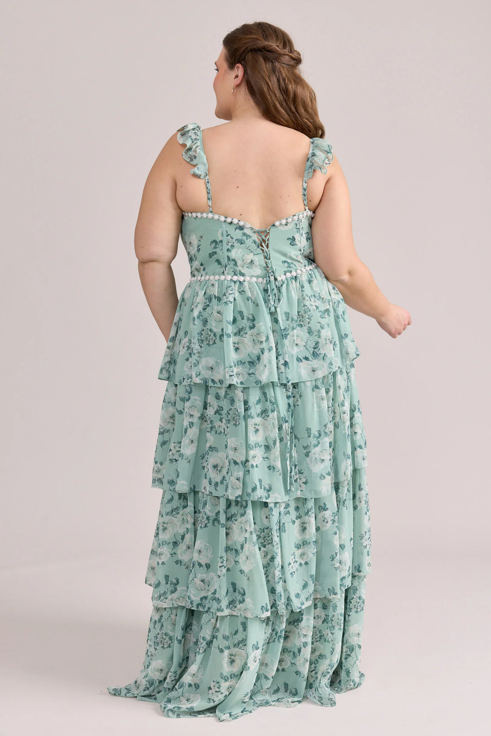 Poppy Luxe Chiffon Floral Print Dress | Made To Order - Image 50