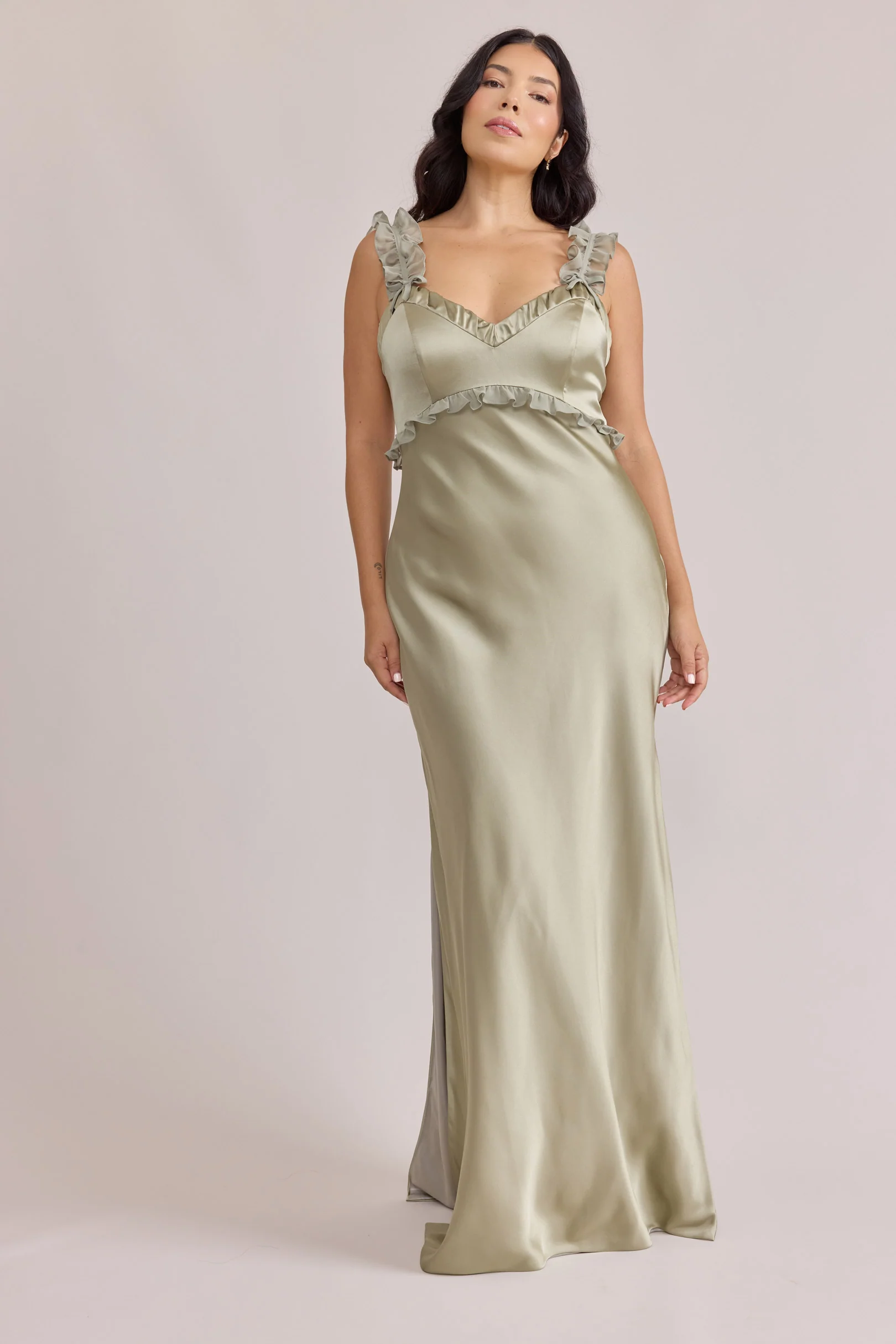 Romy Satin + Chiffon Dress | Made To Order - Image 11