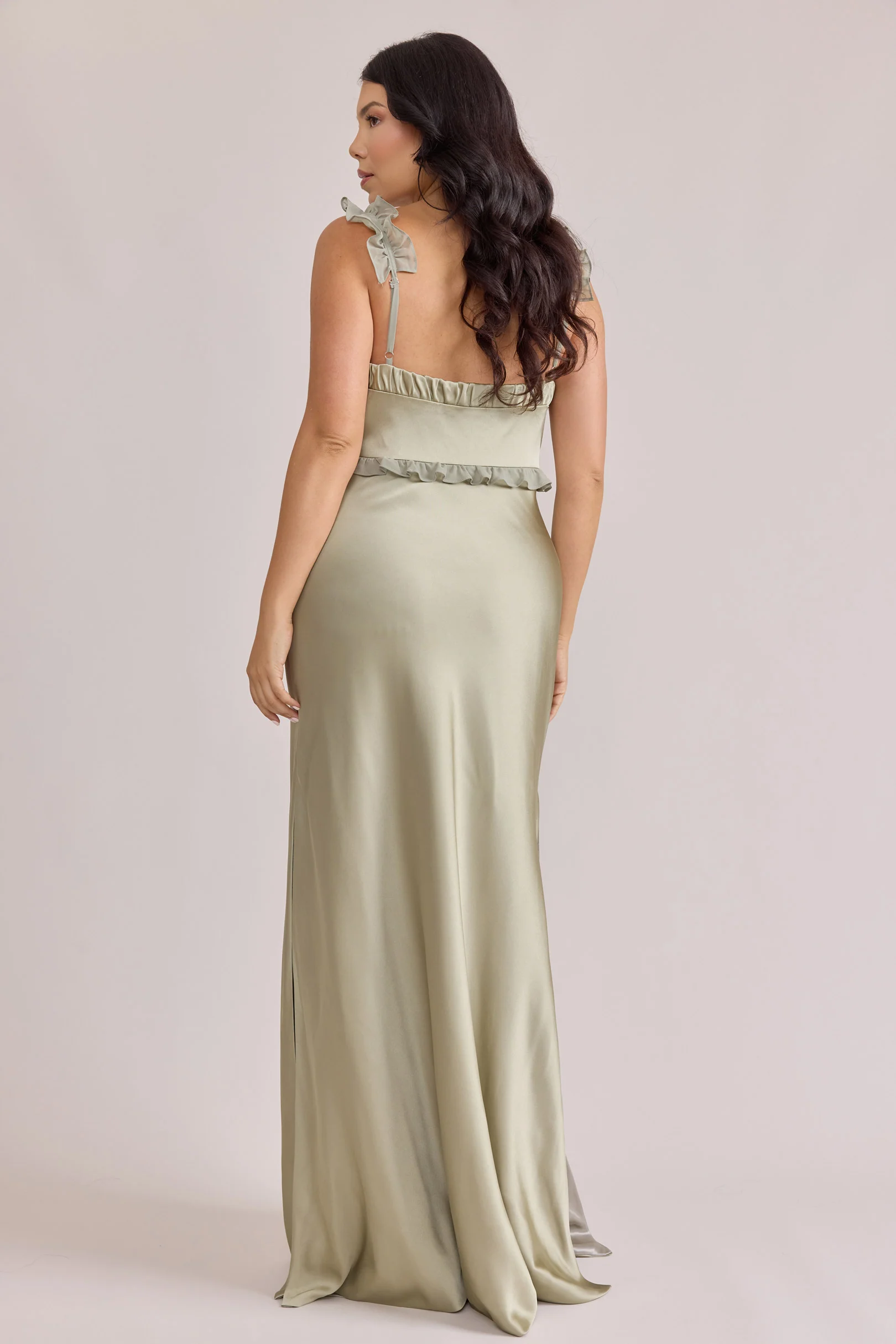 Romy Satin + Chiffon Dress | Made To Order - Image 12