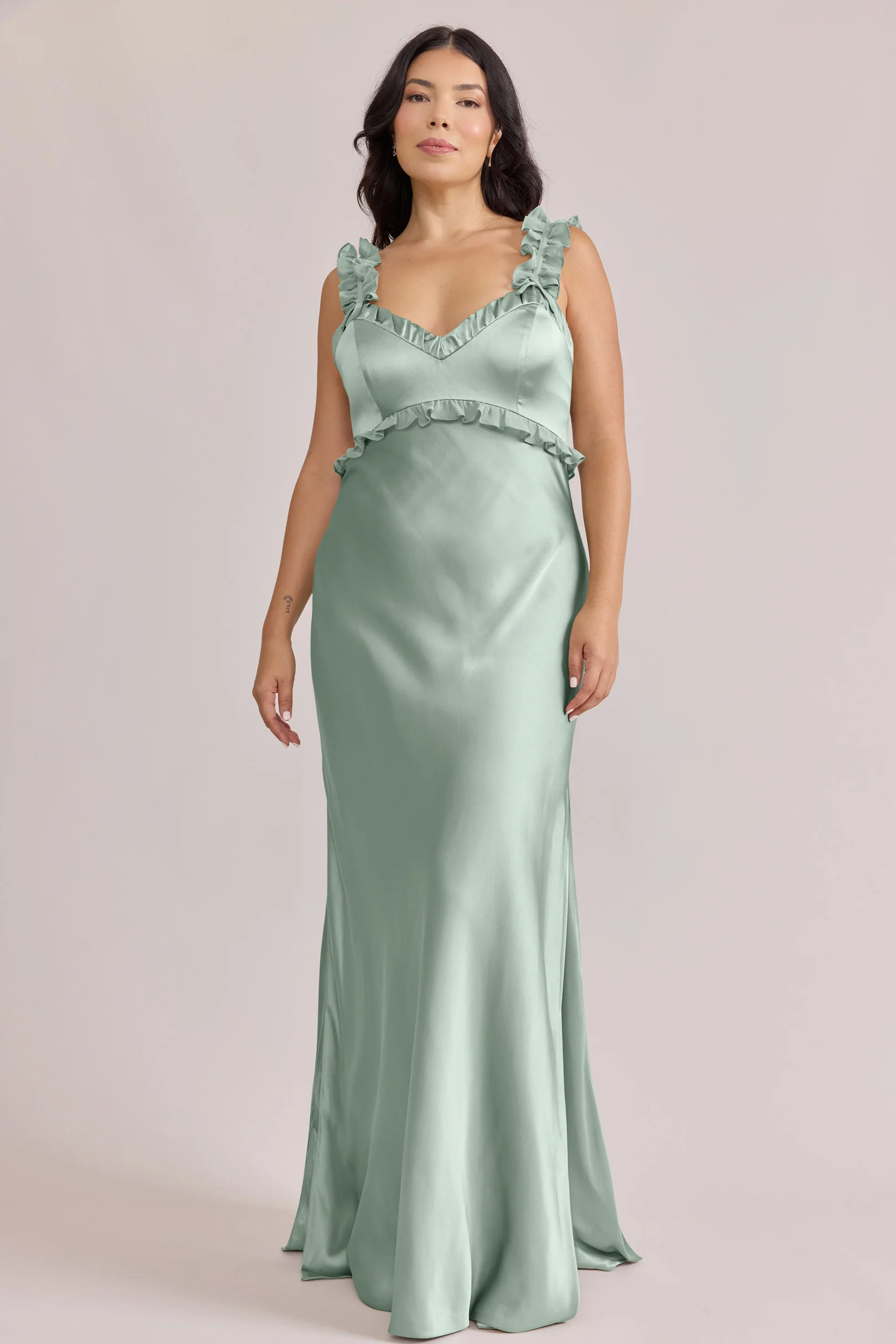 Romy Satin + Chiffon Dress | Made To Order - Image 14