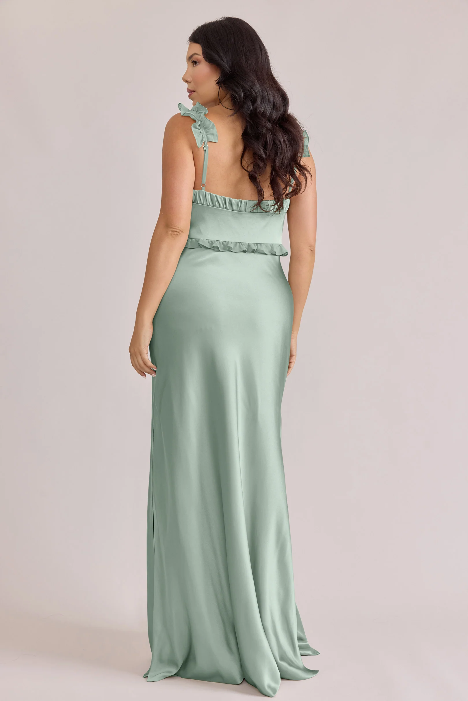 Romy Satin + Chiffon Dress | Made To Order - Image 15
