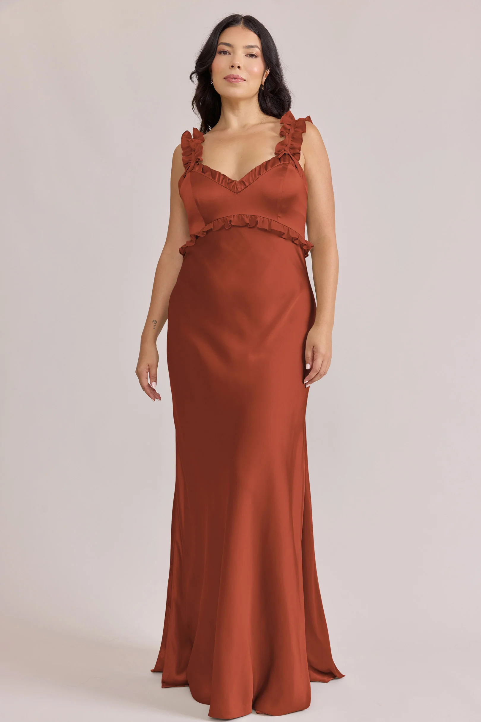 Romy Satin + Chiffon Dress | Made To Order - Image 16