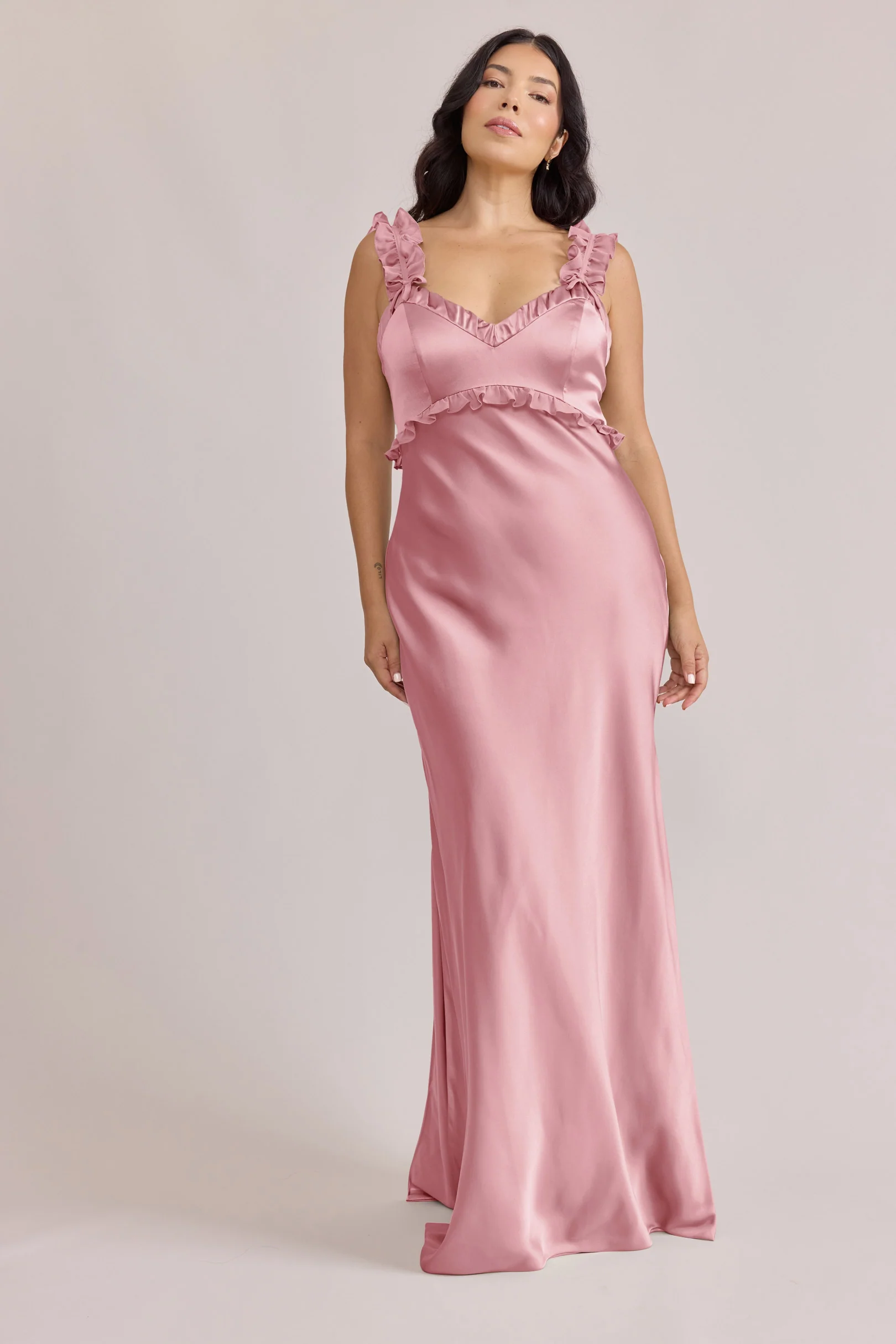Romy Satin + Chiffon Dress | Made To Order - Image 18