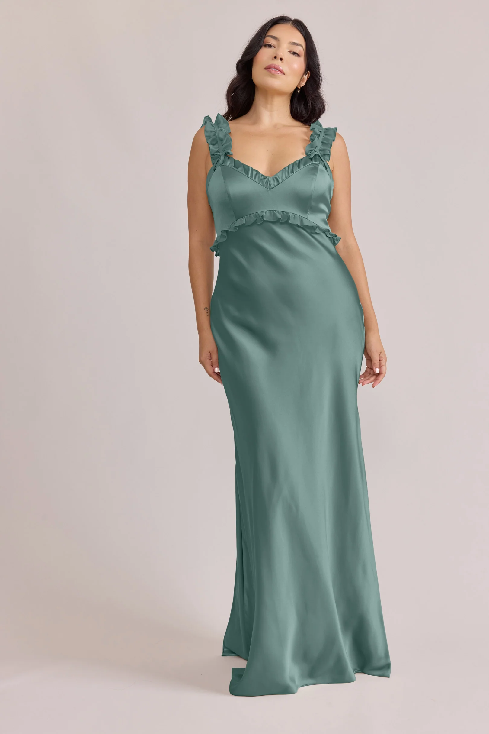 Romy Satin + Chiffon Dress | Made To Order - Image 20
