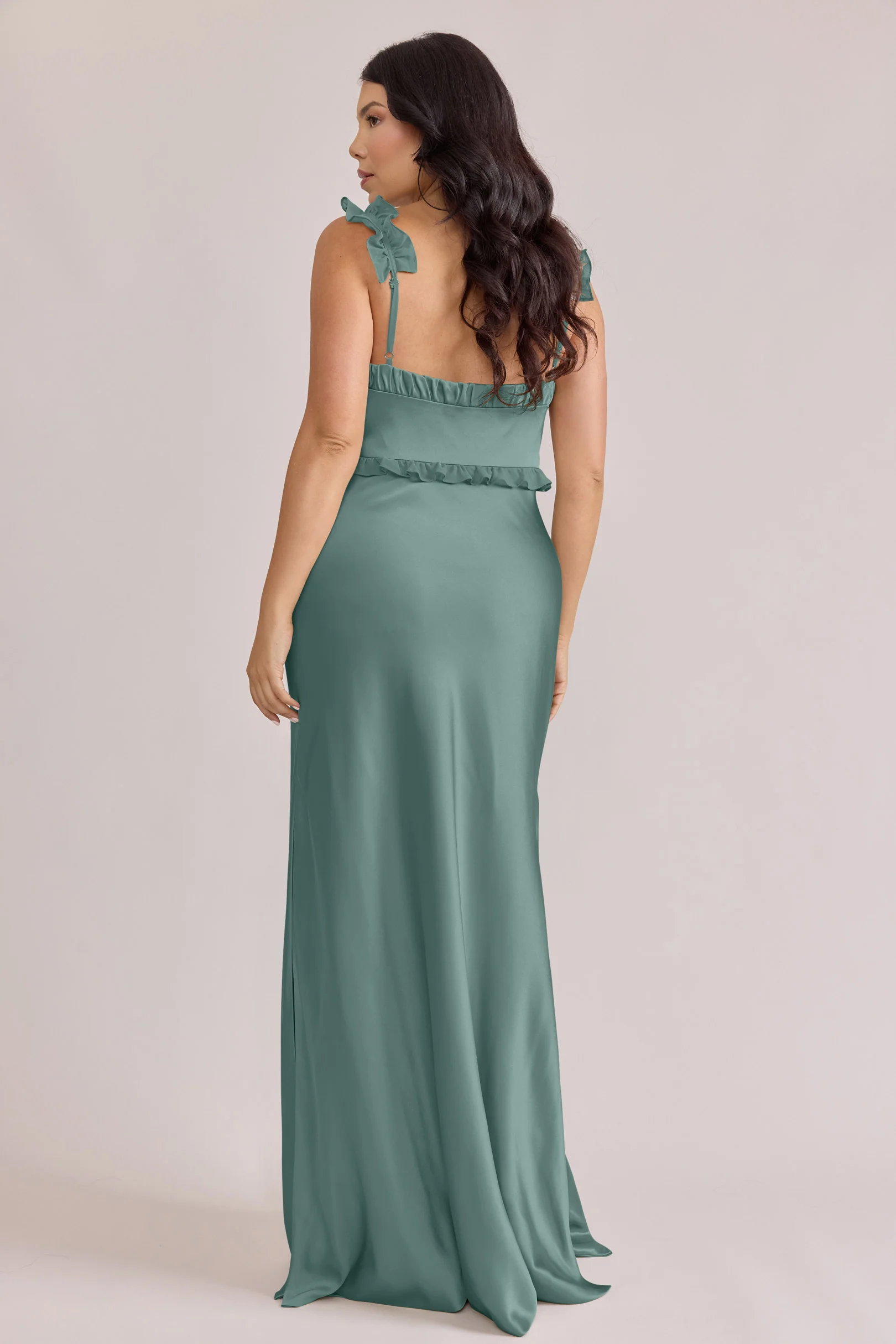 Romy Satin + Chiffon Dress | Made To Order - Image 21