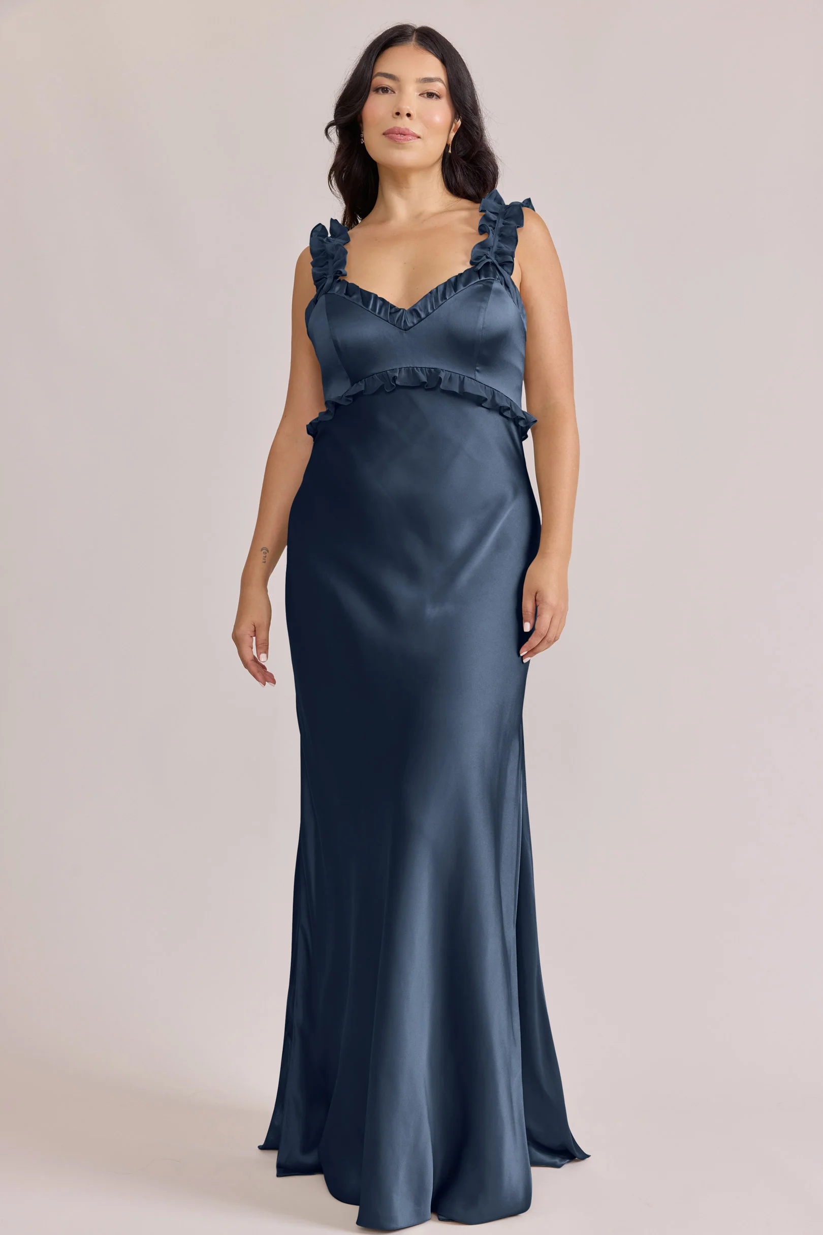 Romy Satin + Chiffon Dress | Made To Order - Image 24
