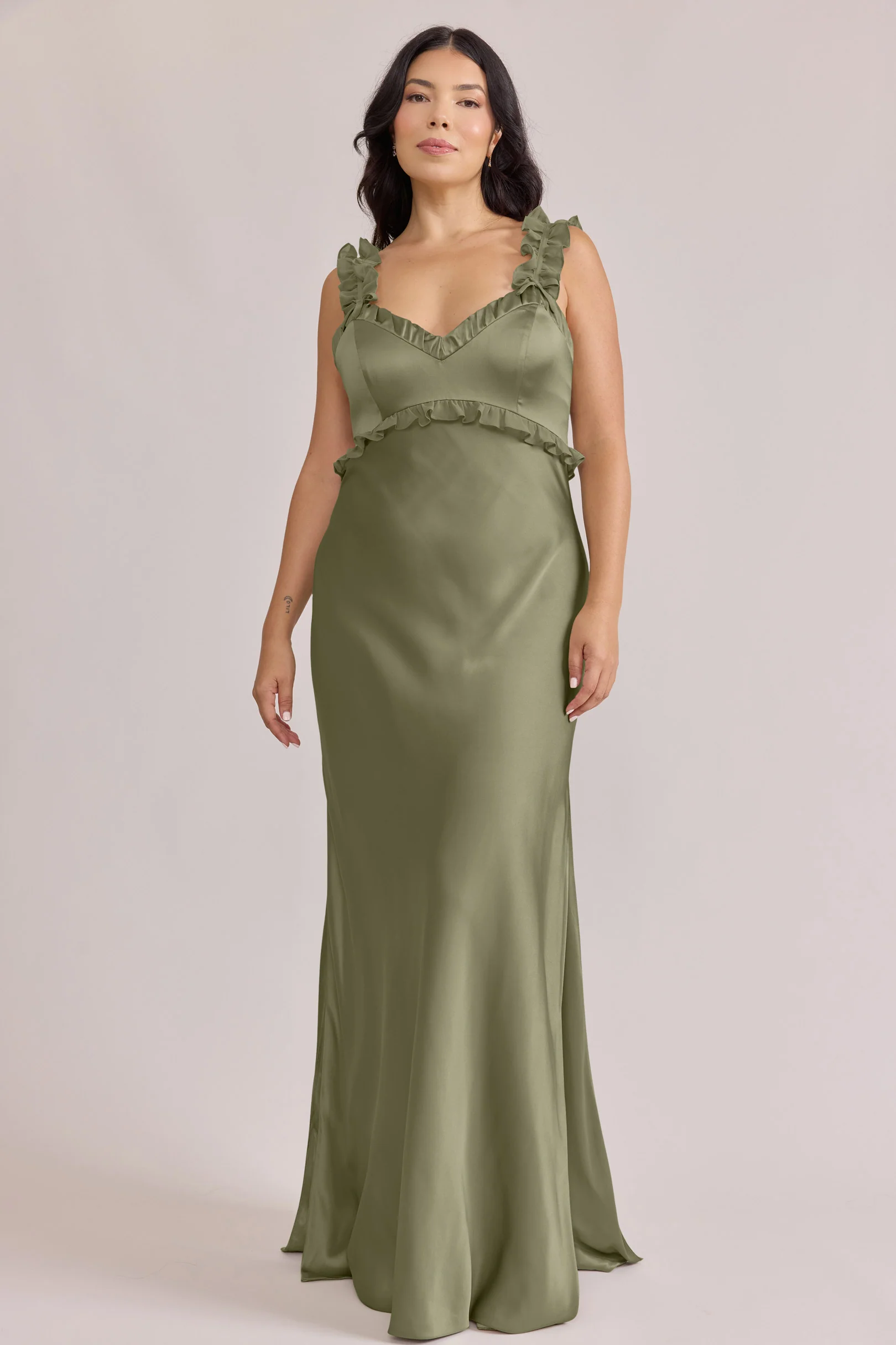 Romy Satin + Chiffon Dress | Made To Order - Image 28