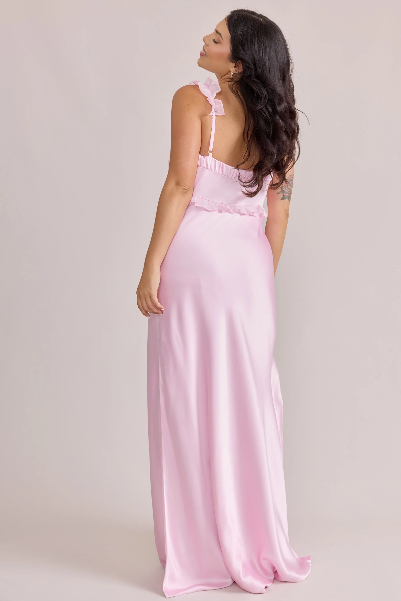 Romy Satin + Chiffon Dress | Made To Order - Image 3