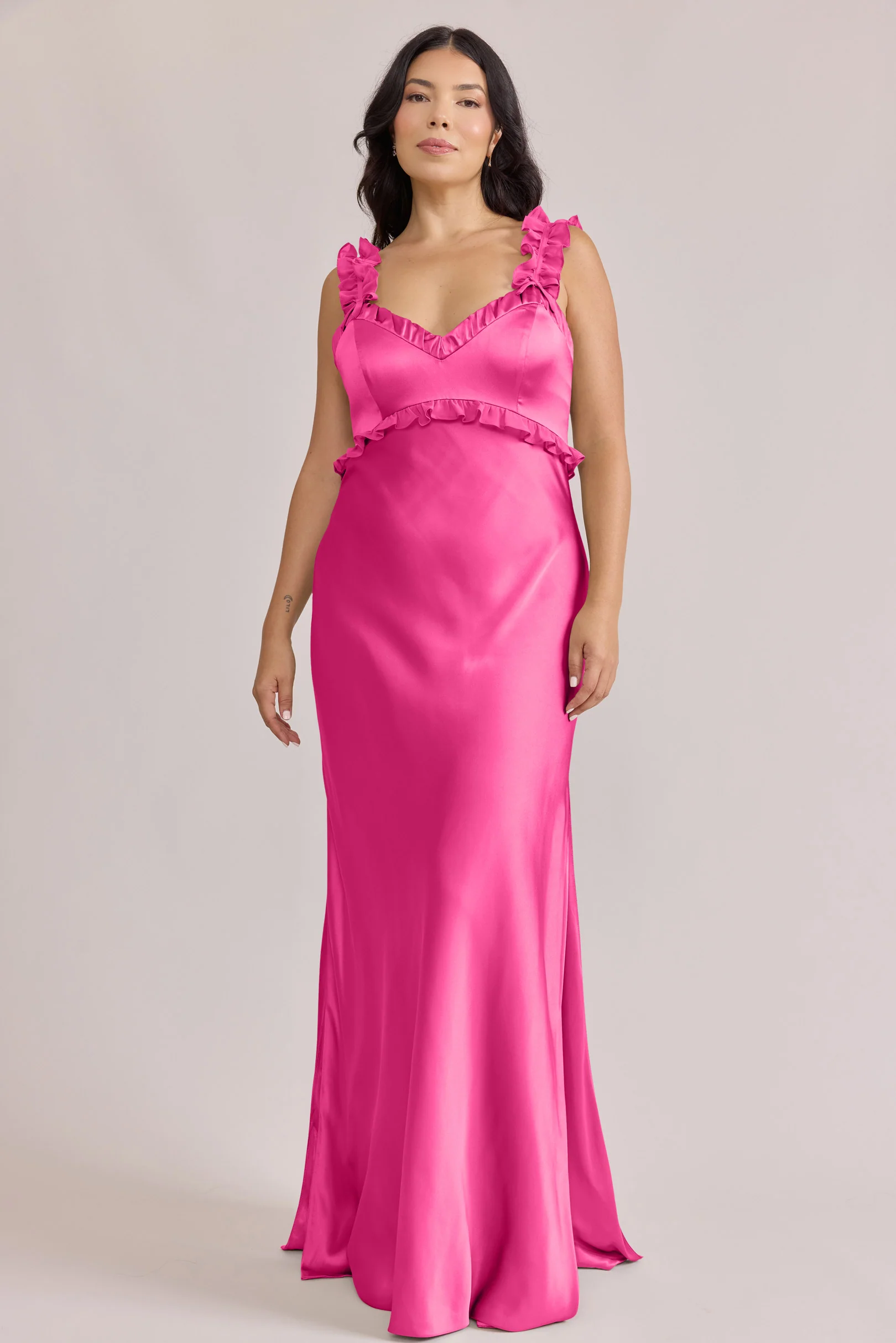 Romy Satin + Chiffon Dress | Made To Order - Image 30