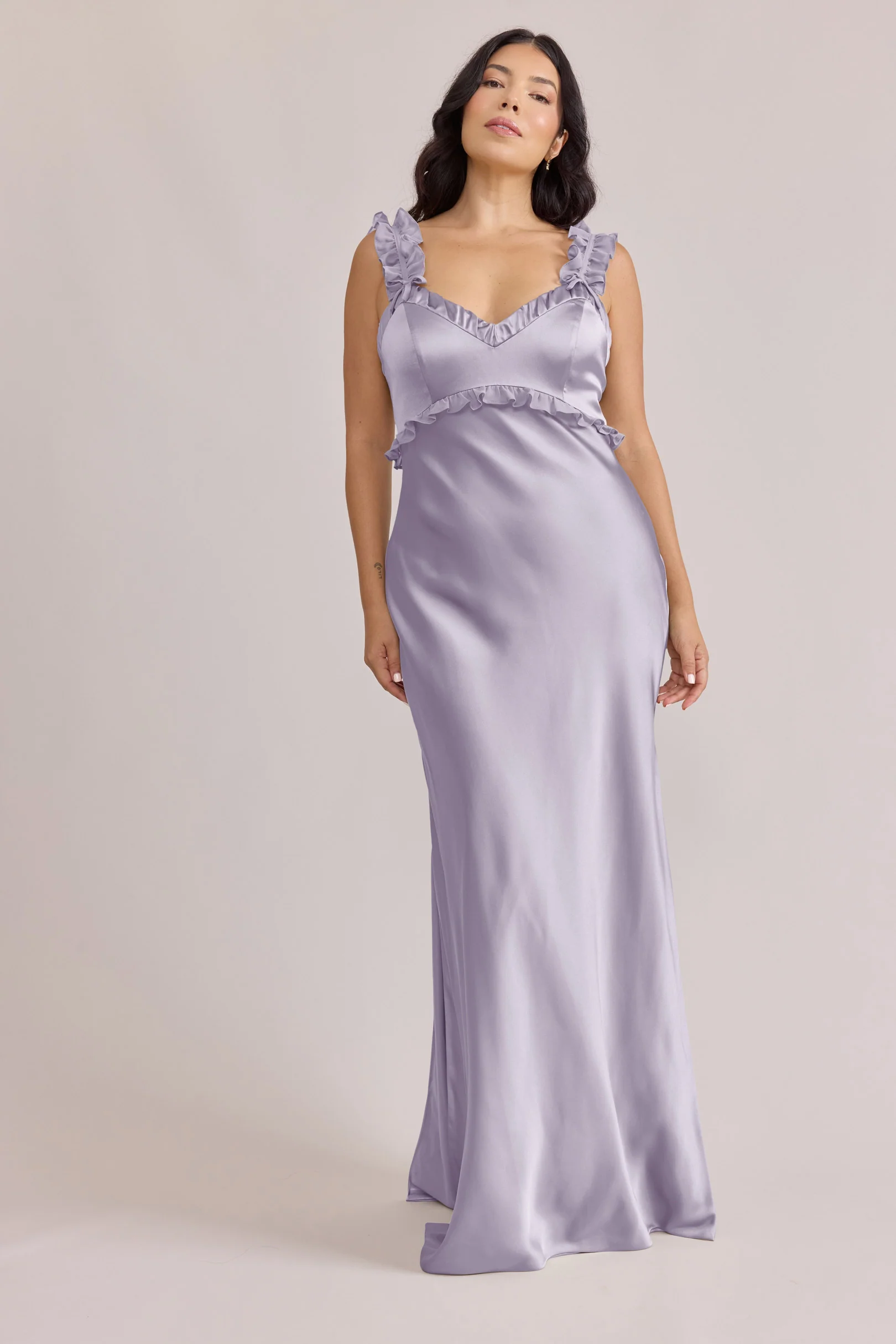 Romy Satin + Chiffon Dress | Made To Order - Image 34