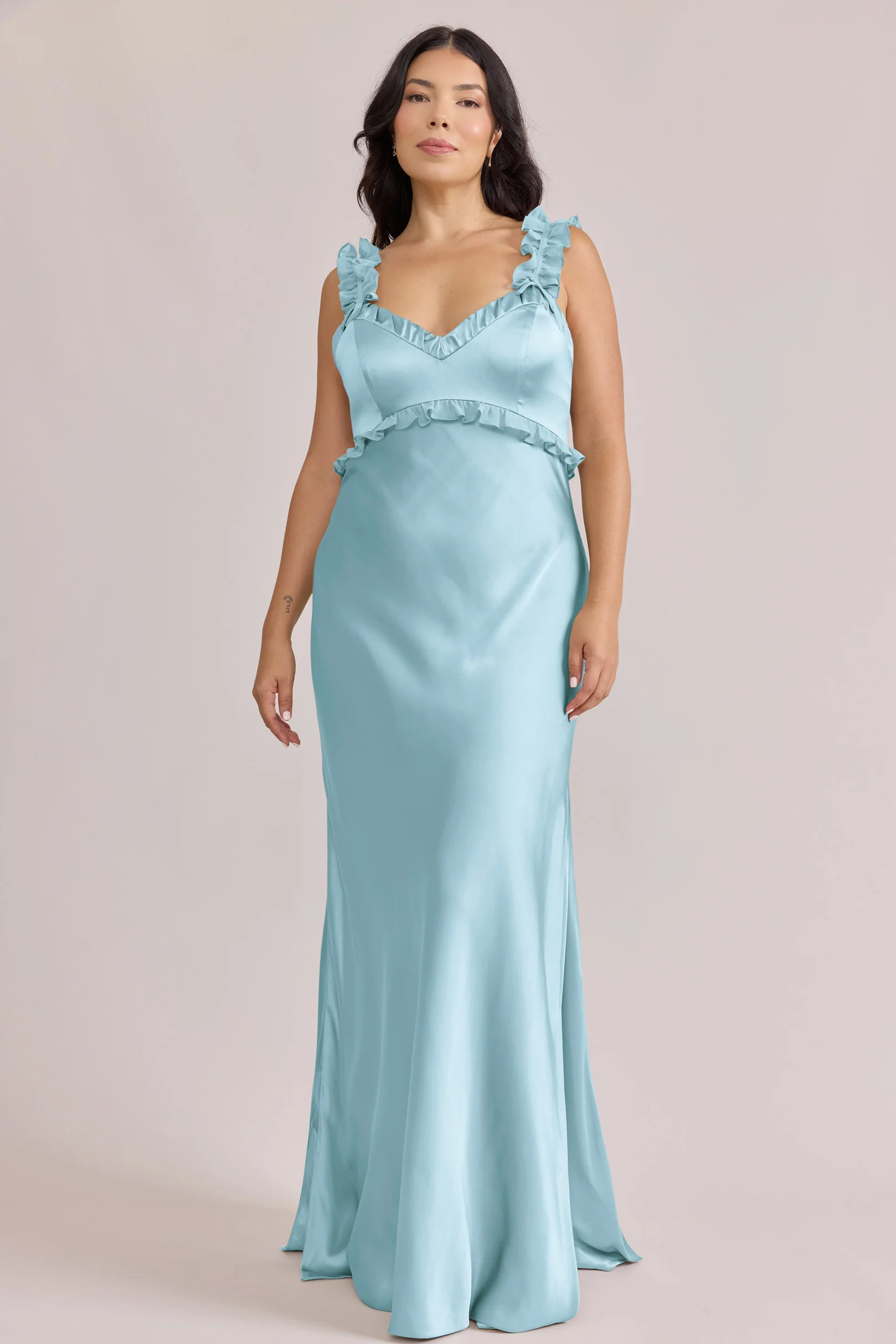 Romy Satin + Chiffon Dress | Made To Order - Image 36