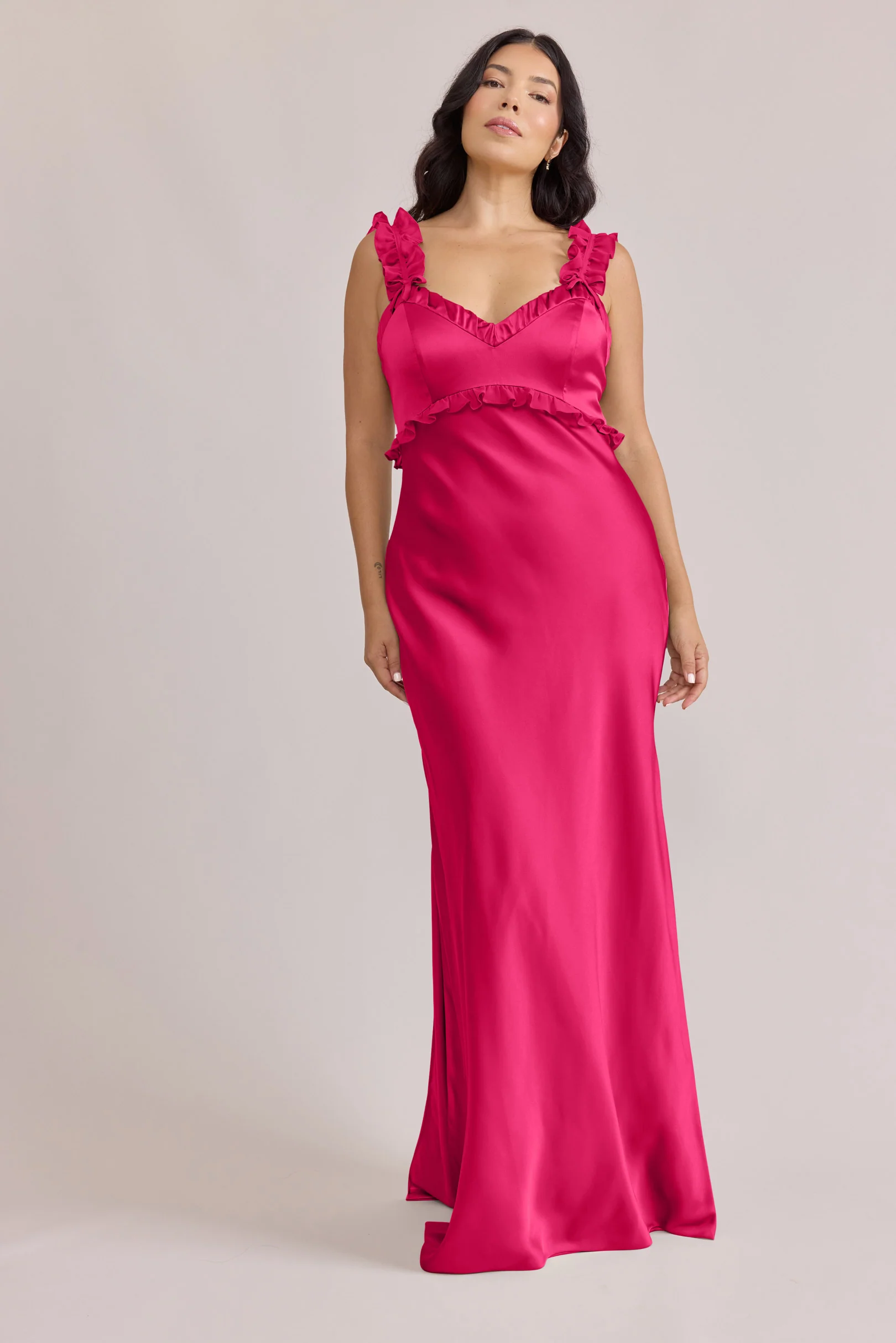 Romy Satin + Chiffon Dress | Made To Order - Image 38