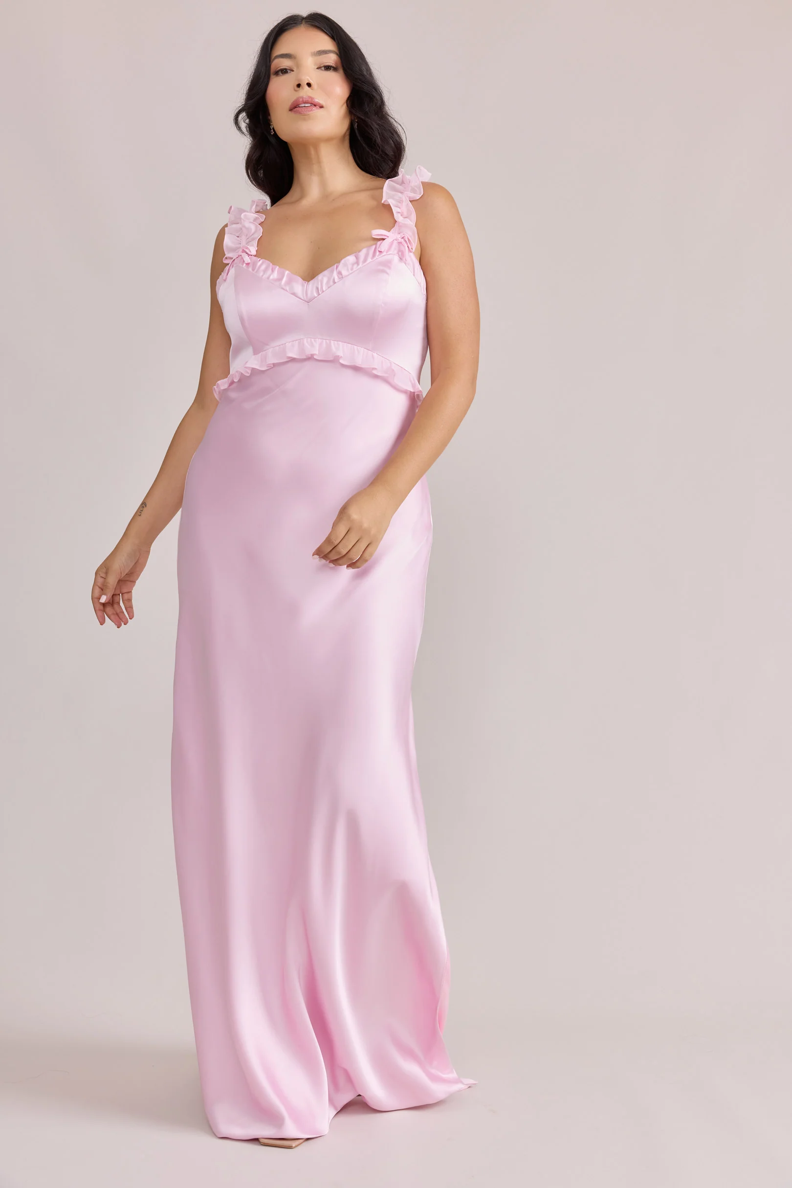 Romy Satin + Chiffon Dress | Made To Order - Image 4