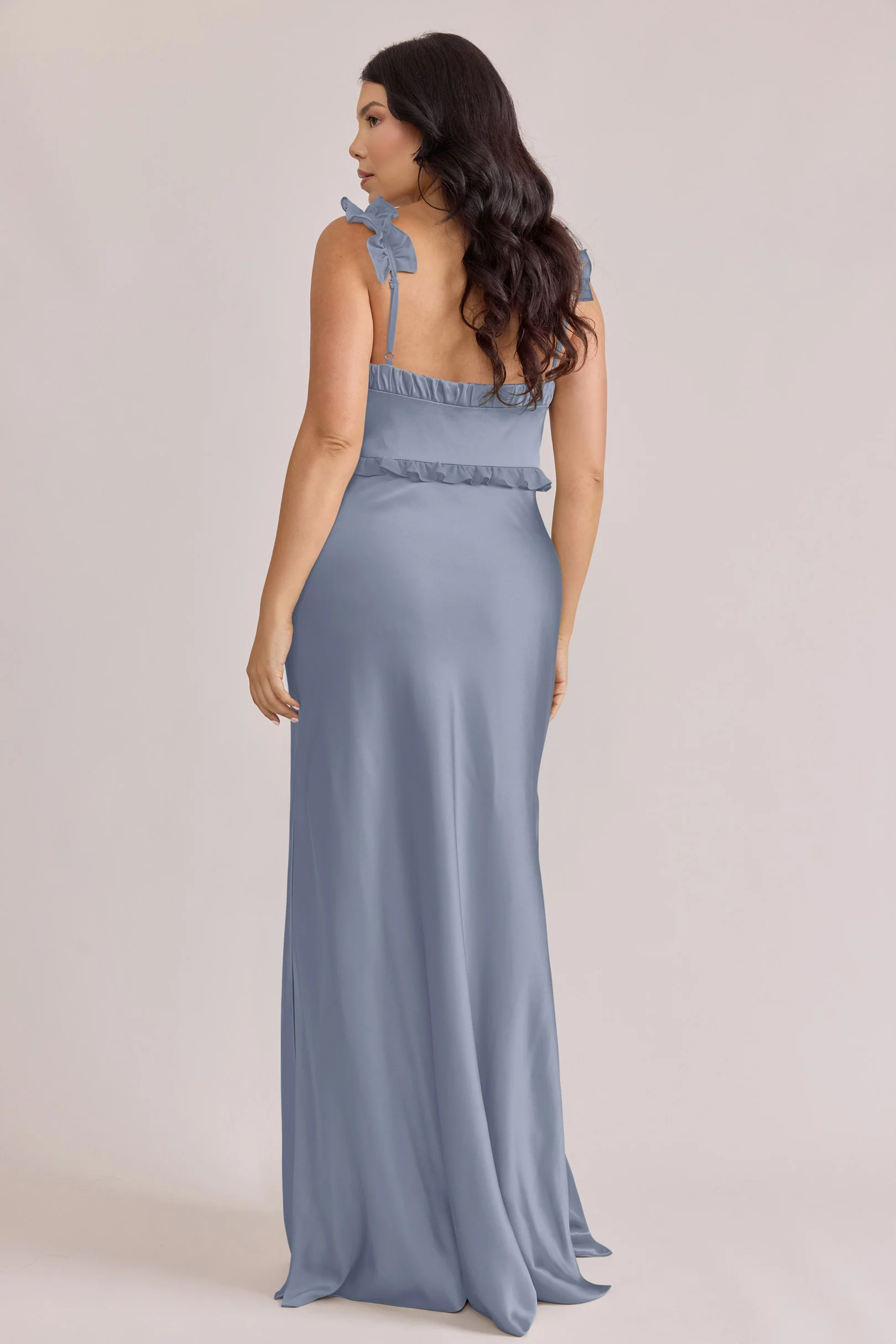Romy Satin + Chiffon Dress | Made To Order - Image 41