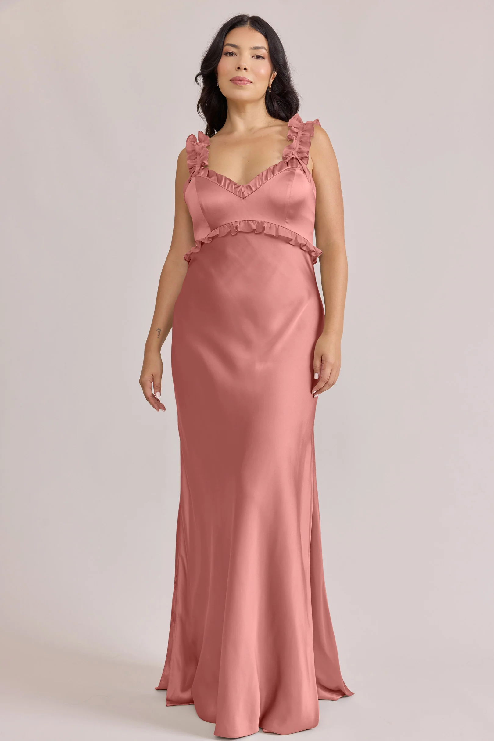 Romy Satin + Chiffon Dress | Made To Order - Image 43