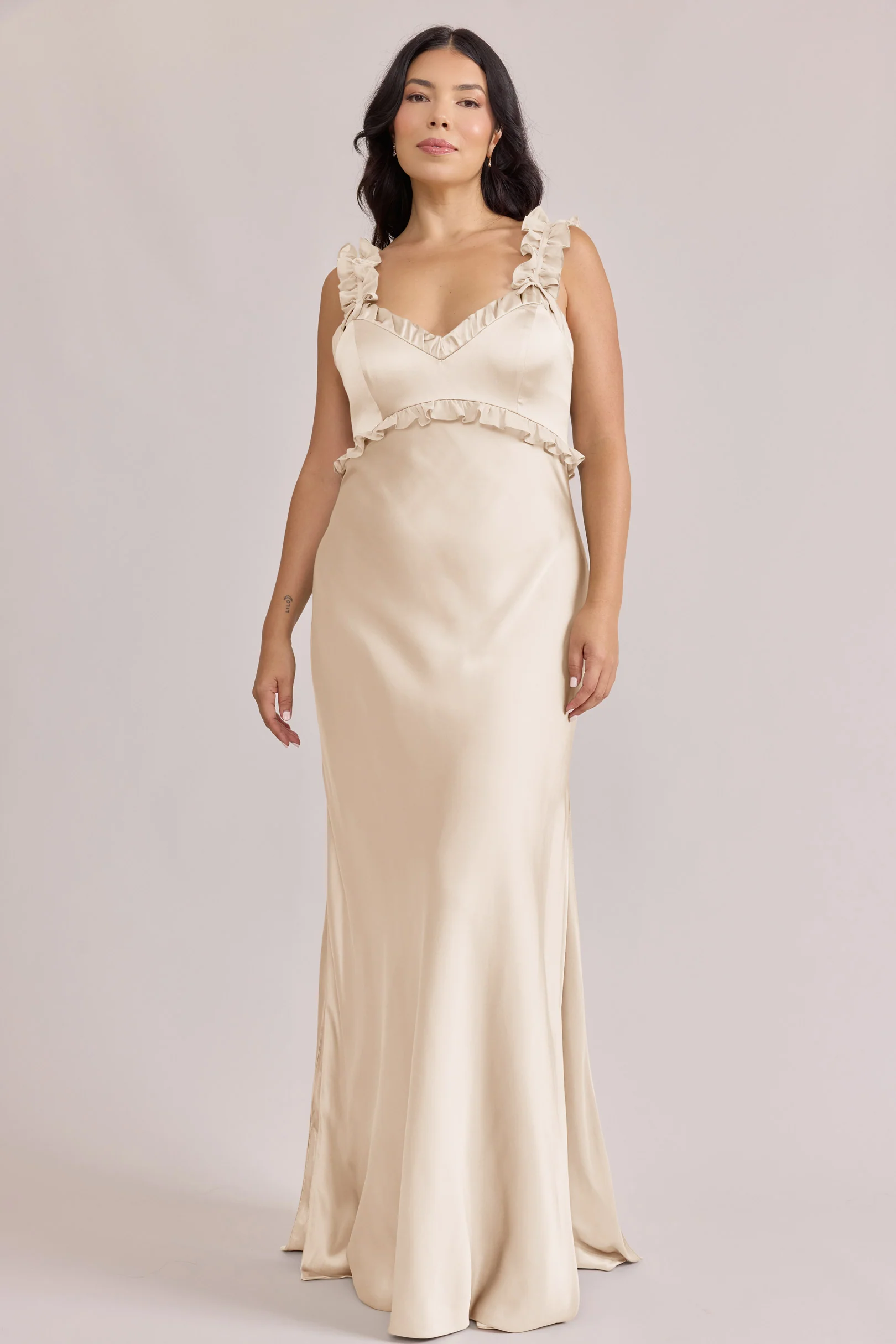 Romy Satin + Chiffon Dress | Made To Order - Image 48