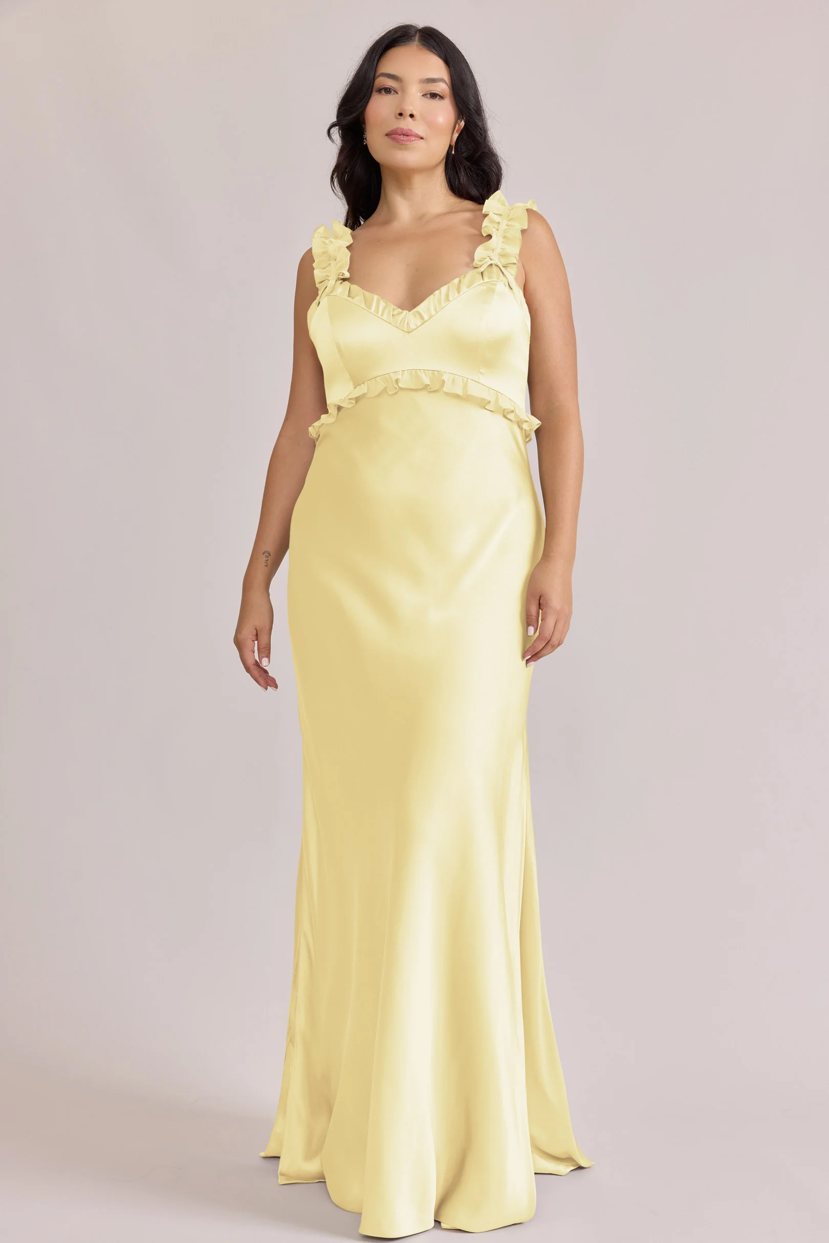 Romy Satin + Chiffon Dress | Made To Order - Image 5