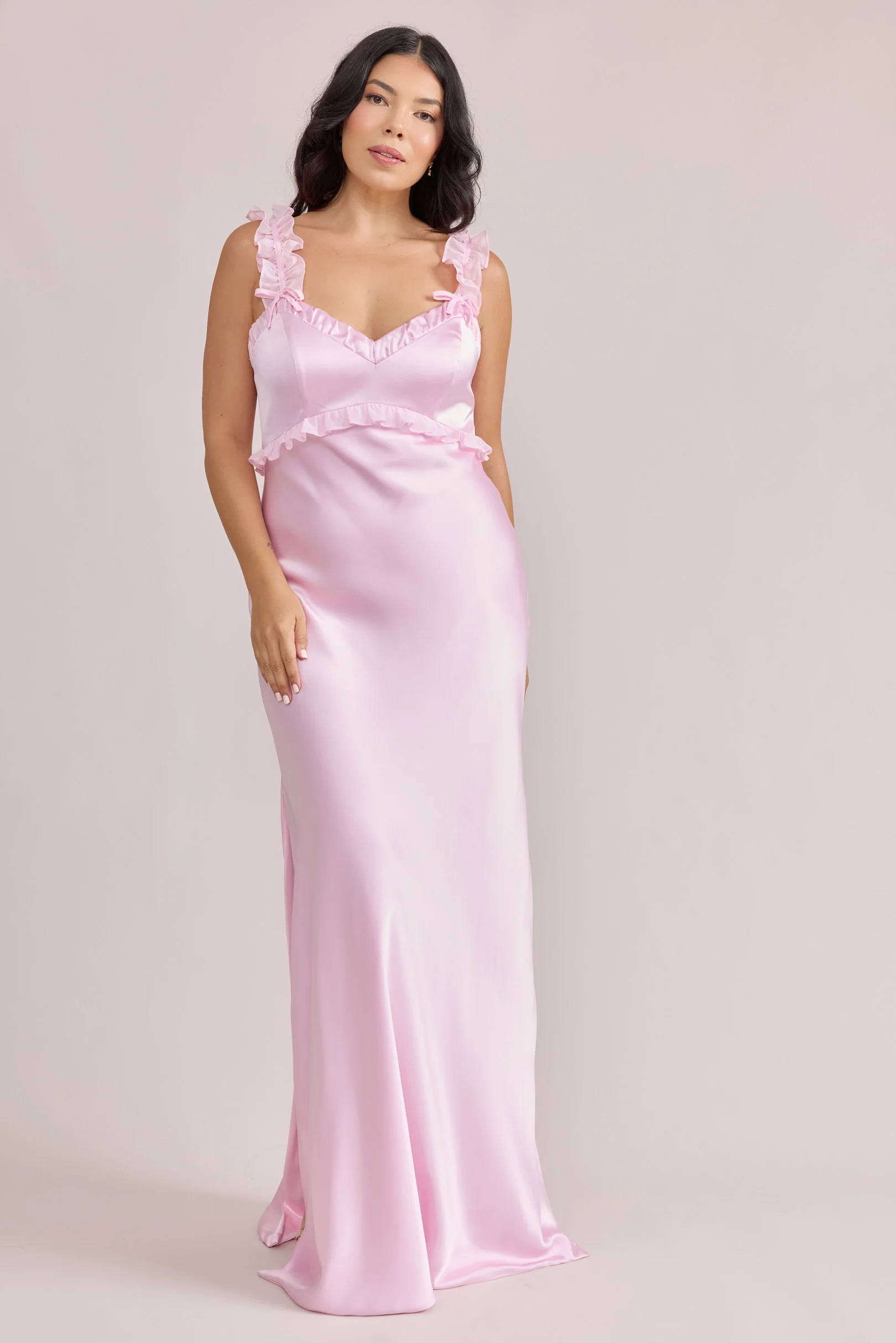 Romy Satin + Chiffon Dress | Made To Order - Image 56