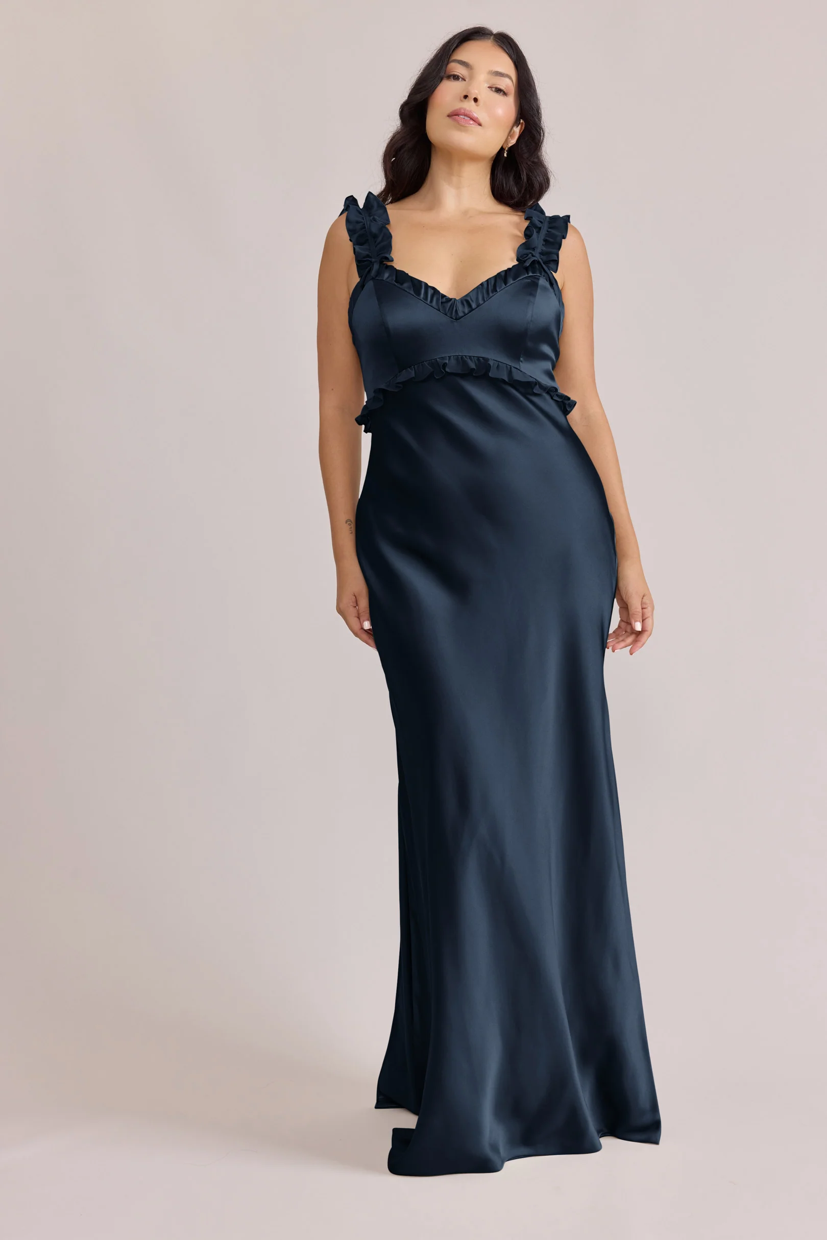 Romy Satin + Chiffon Dress | Made To Order - Image 63