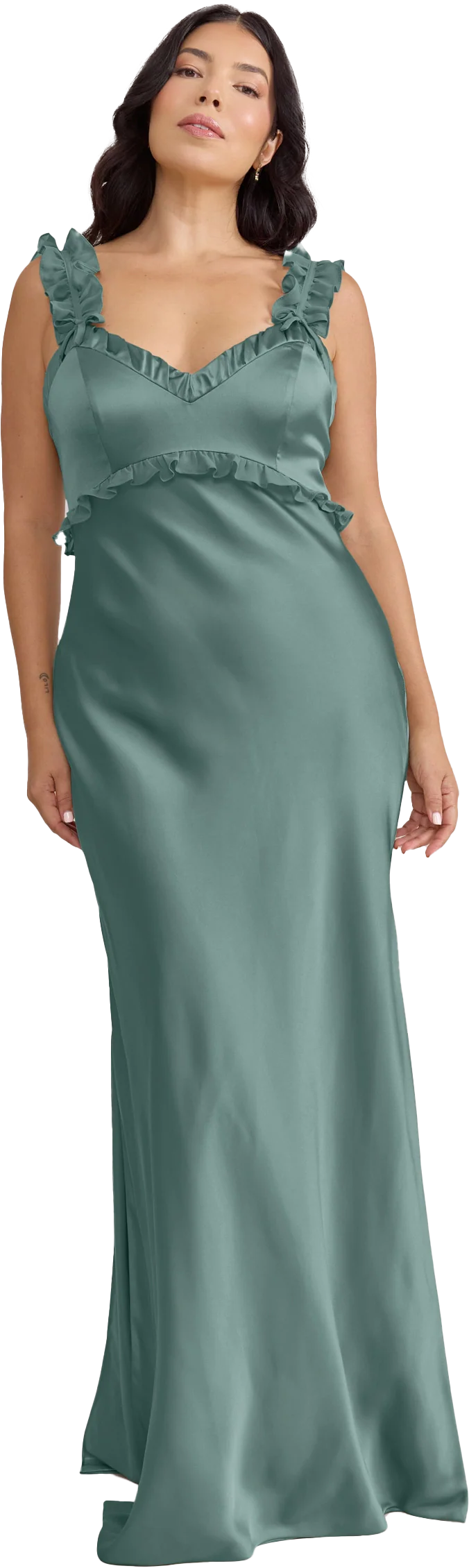 Romy Satin + Chiffon Dress | Made To Order - Image 86