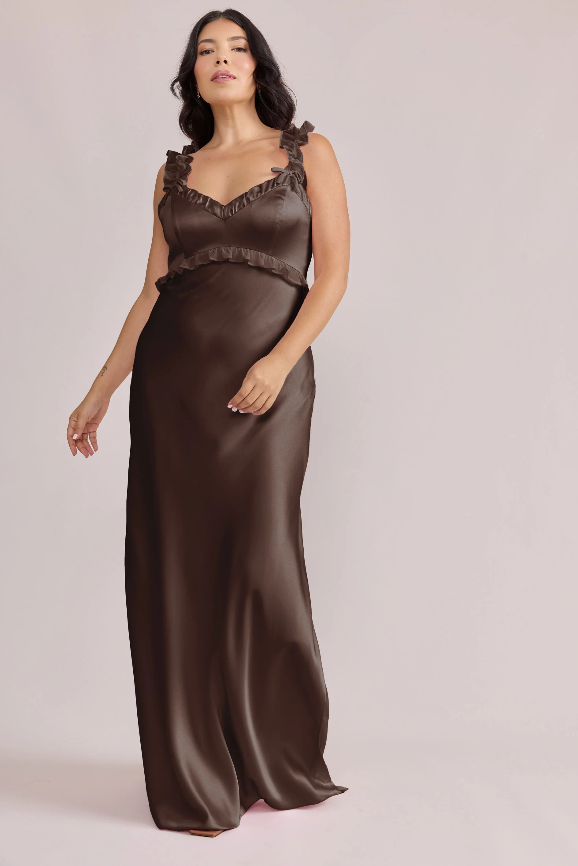 Romy Satin + Chiffon Dress | Made To Order - Image 94