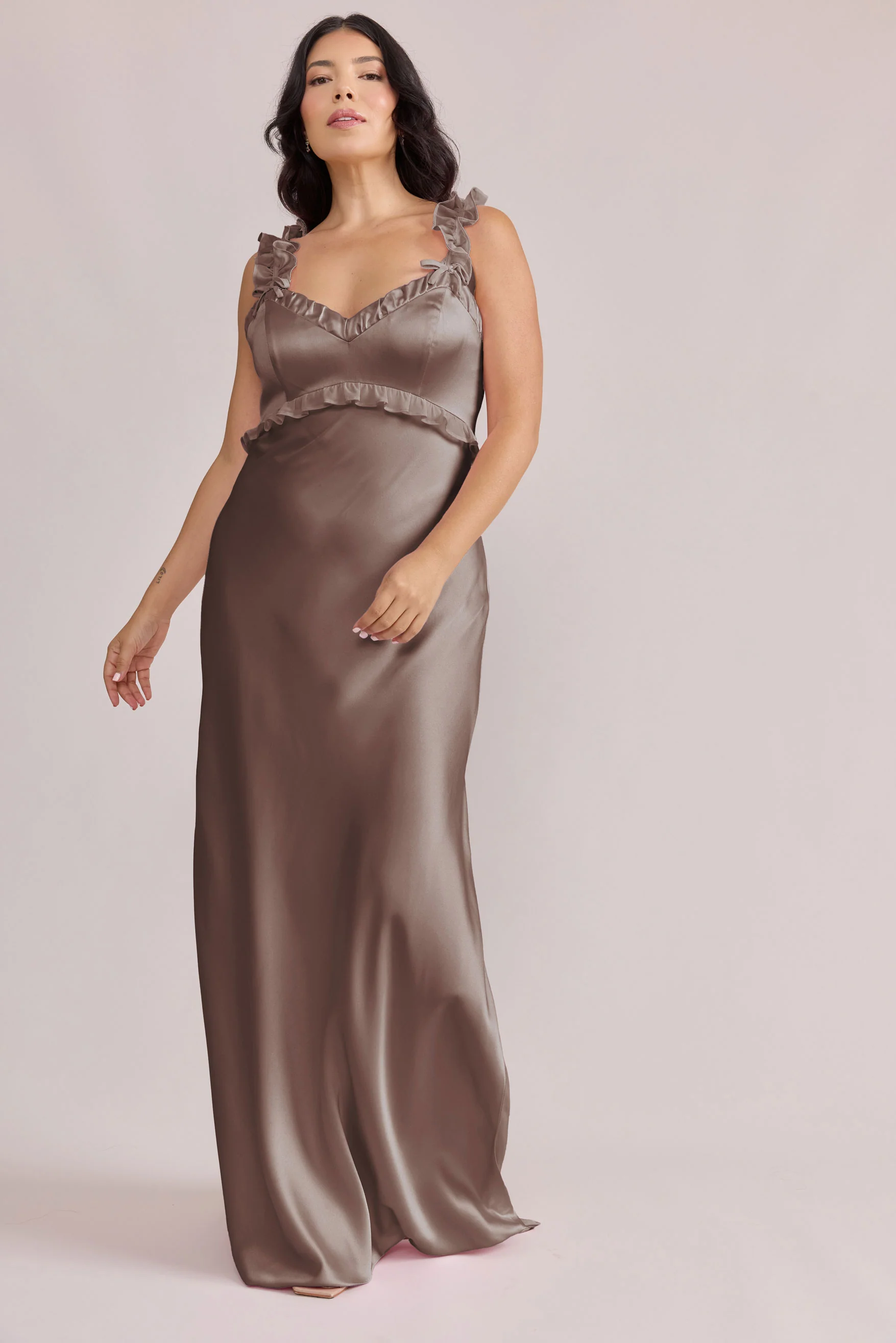 Romy Satin + Chiffon Dress | Made To Order - Image 96