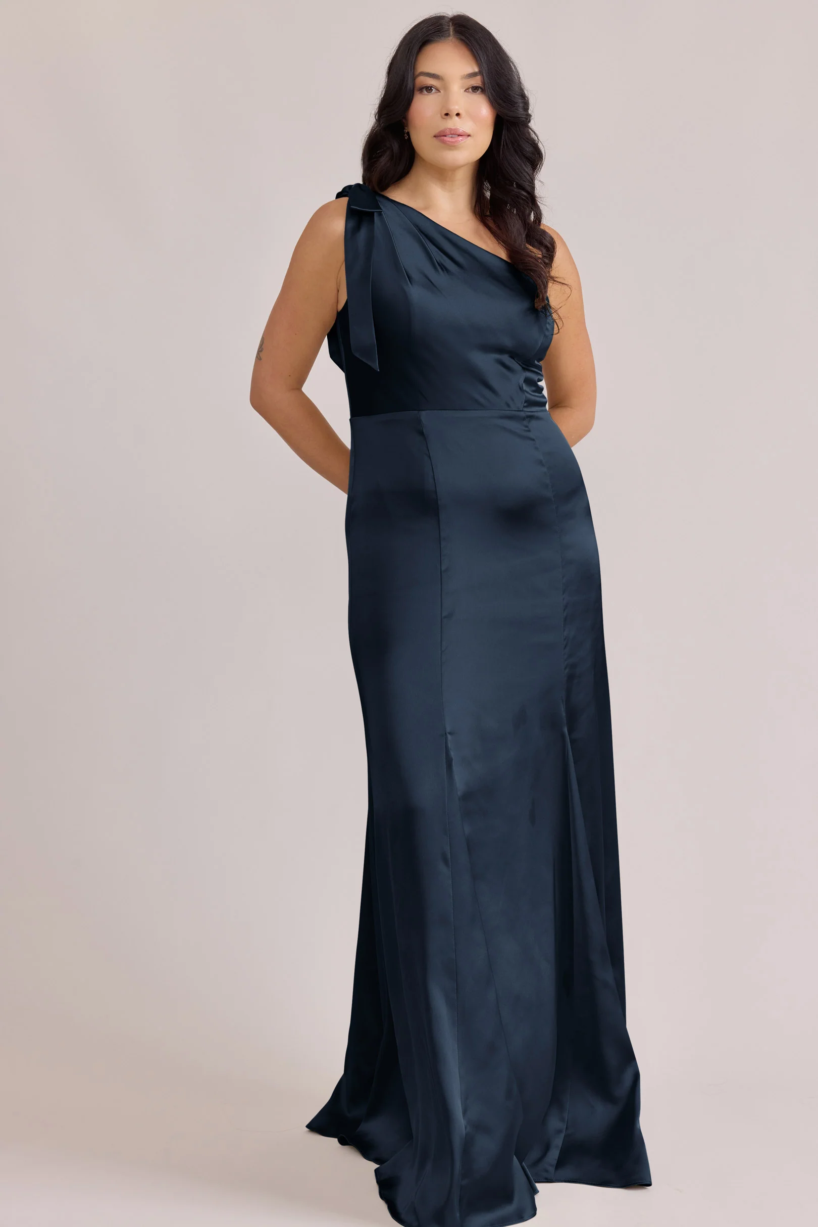 Rowan Satin Dress | Made To Order - Image 45