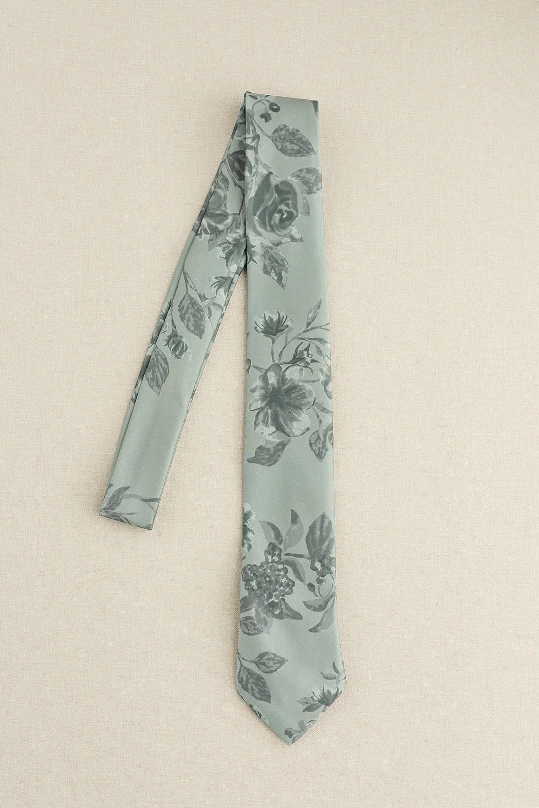 Satin Floral Print Tie | Ready To Ship - Image 3