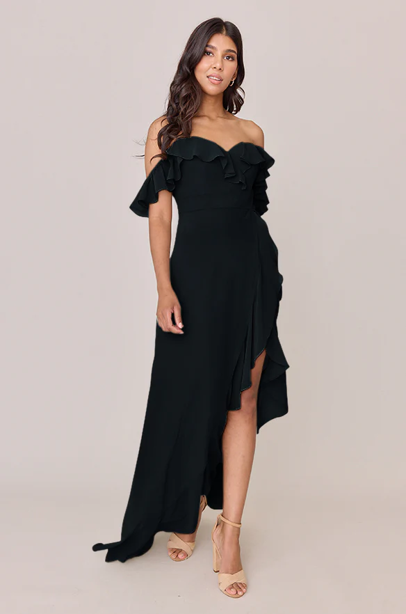 Scarlet Chiffon Dress | Made To Order - Image 10