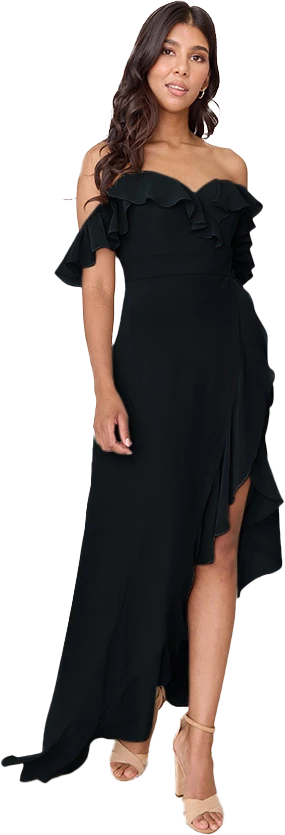 Scarlet Chiffon Dress | Made To Order - Image 101