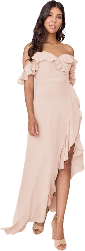 Scarlet Chiffon Dress | Made To Order - Image 102