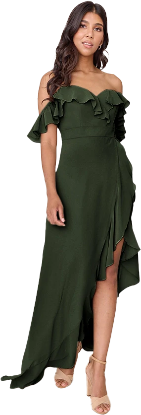 Scarlet Chiffon Dress | Made To Order - Image 108