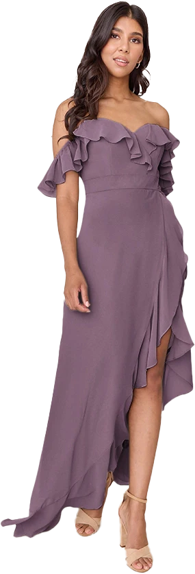 Scarlet Chiffon Dress | Made To Order - Image 112