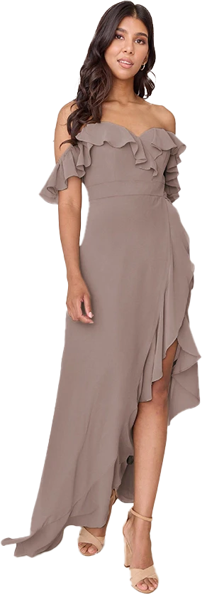 Scarlet Chiffon Dress | Made To Order - Image 117