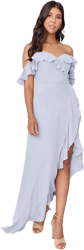 Scarlet Chiffon Dress | Made To Order - Image 126