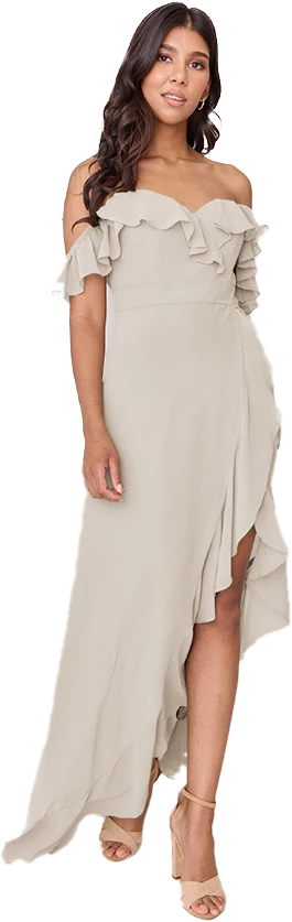 Scarlet Chiffon Dress | Made To Order - Image 138