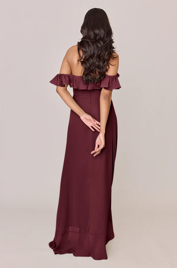 Scarlet Chiffon Dress | Made To Order - Image 17