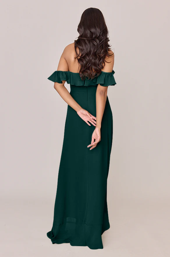 Scarlet Chiffon Dress | Made To Order - Image 23