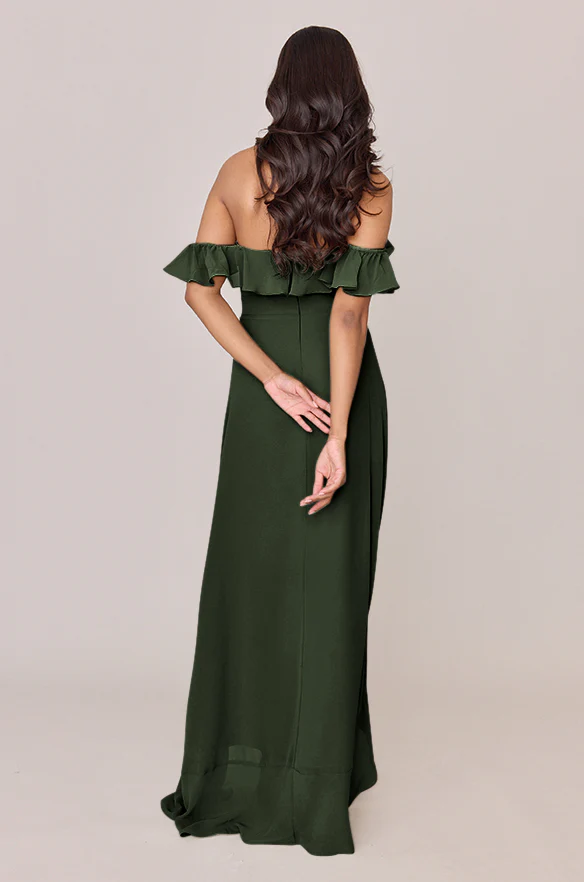 Scarlet Chiffon Dress | Made To Order - Image 25