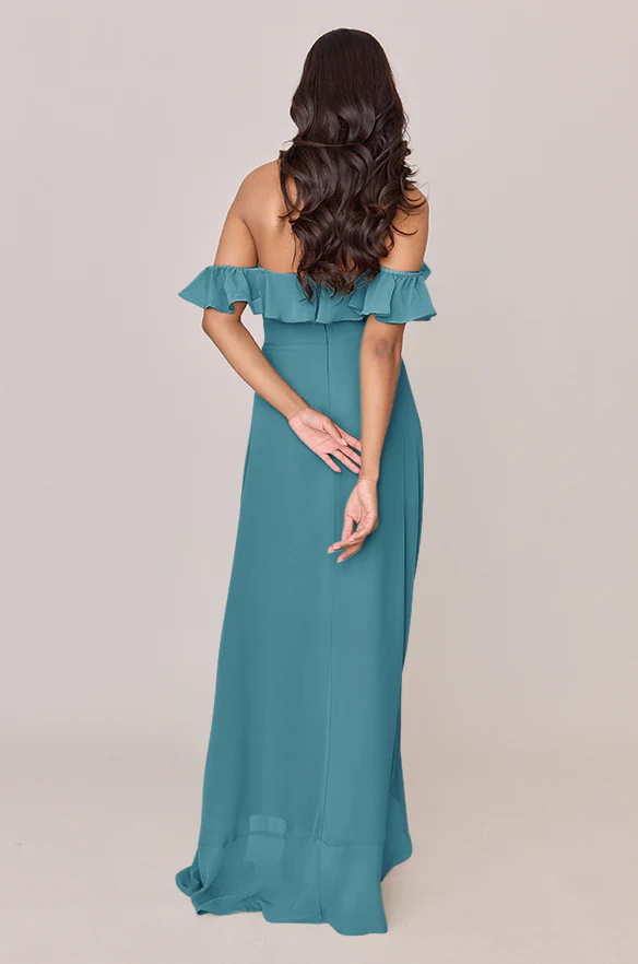 Scarlet Chiffon Dress | Made To Order - Image 27