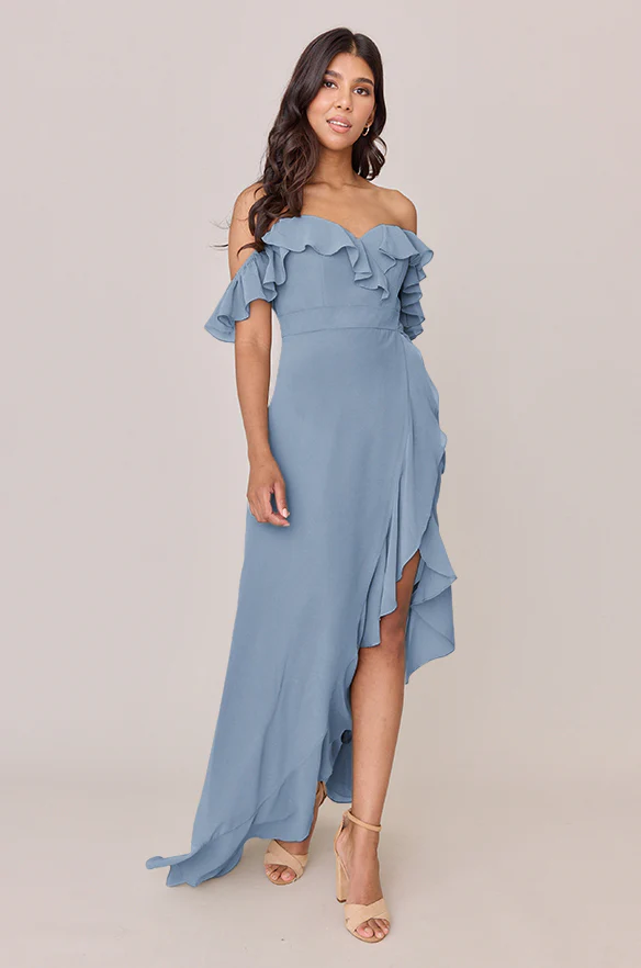 Scarlet Chiffon Dress | Made To Order - Image 38