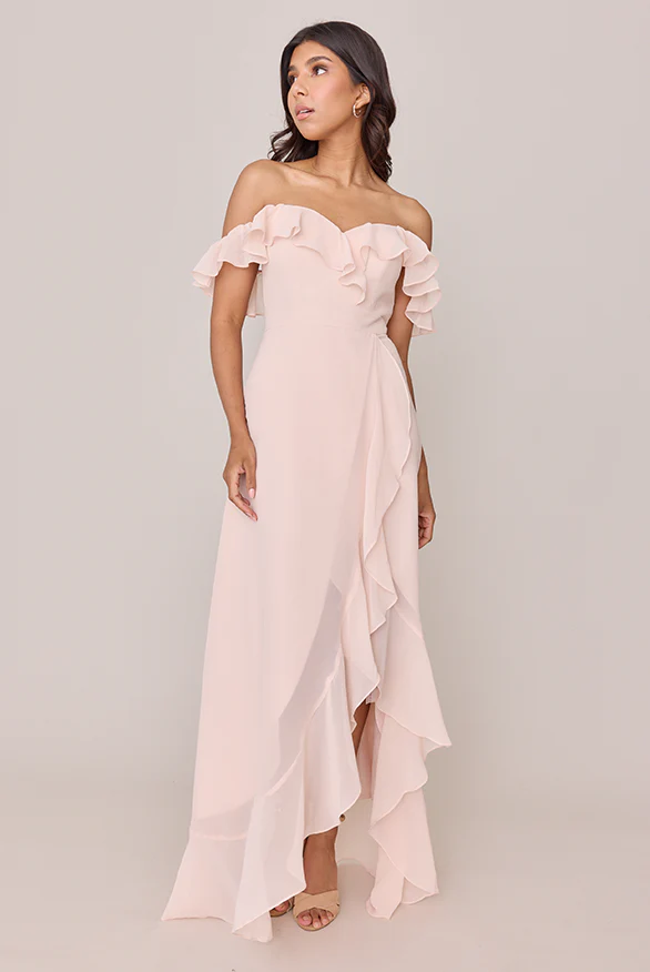 Scarlet Chiffon Dress | Made To Order - Image 4