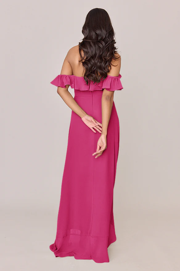 Scarlet Chiffon Dress | Made To Order - Image 41