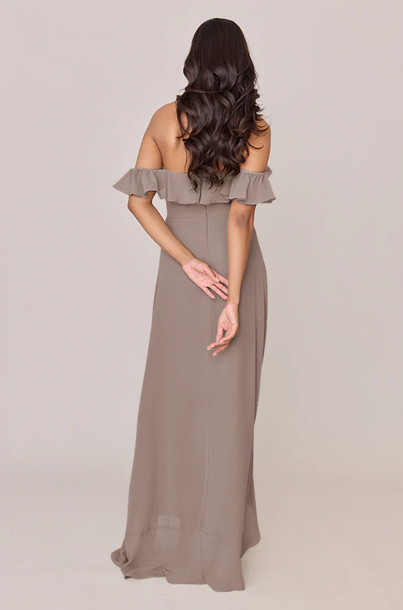 Scarlet Chiffon Dress | Made To Order - Image 43