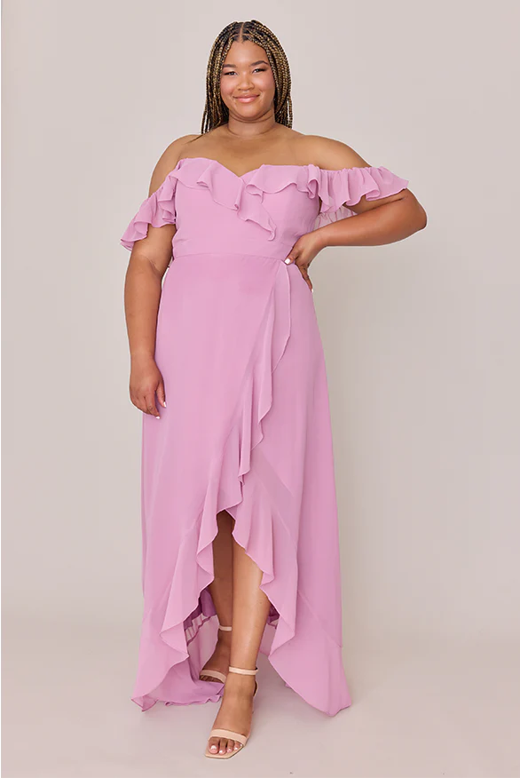 Scarlet Chiffon Dress | Made To Order - Image 5