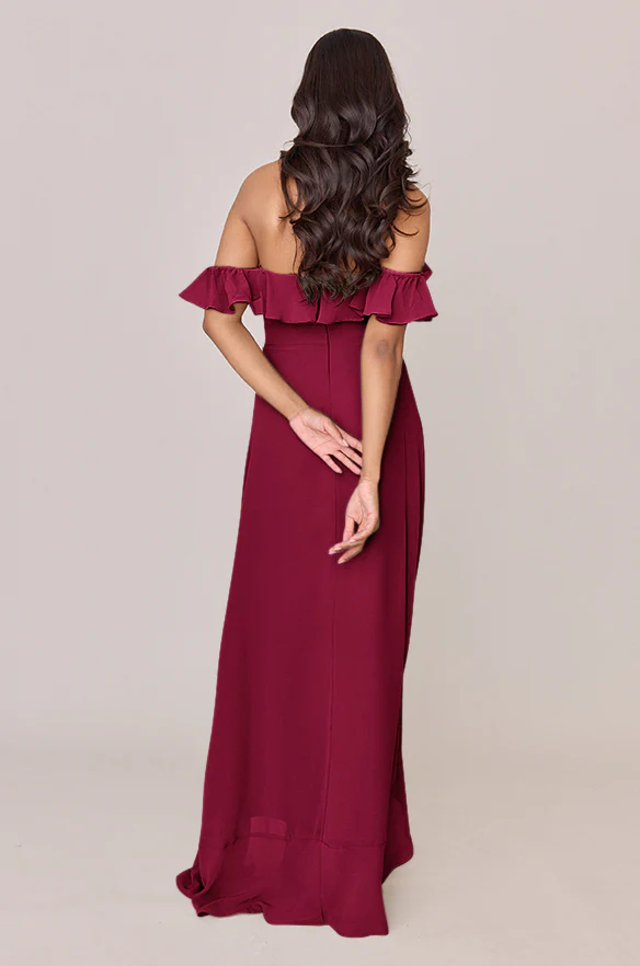 Scarlet Chiffon Dress | Made To Order - Image 51