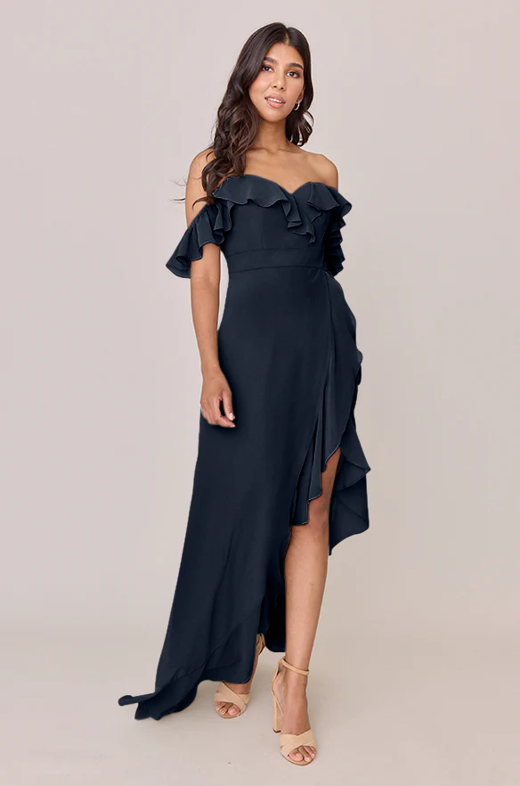 Scarlet Chiffon Dress | Made To Order - Image 58