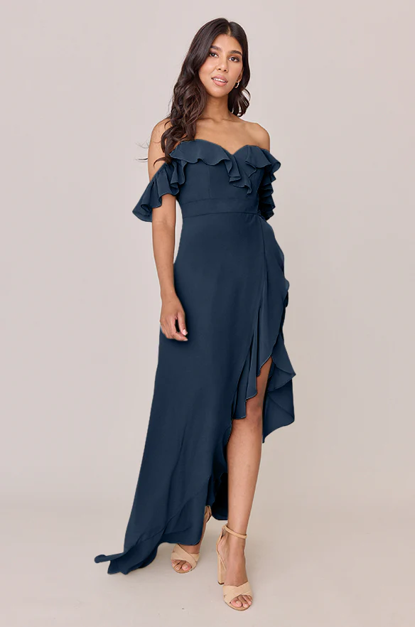 Scarlet Chiffon Dress | Made To Order - Image 66