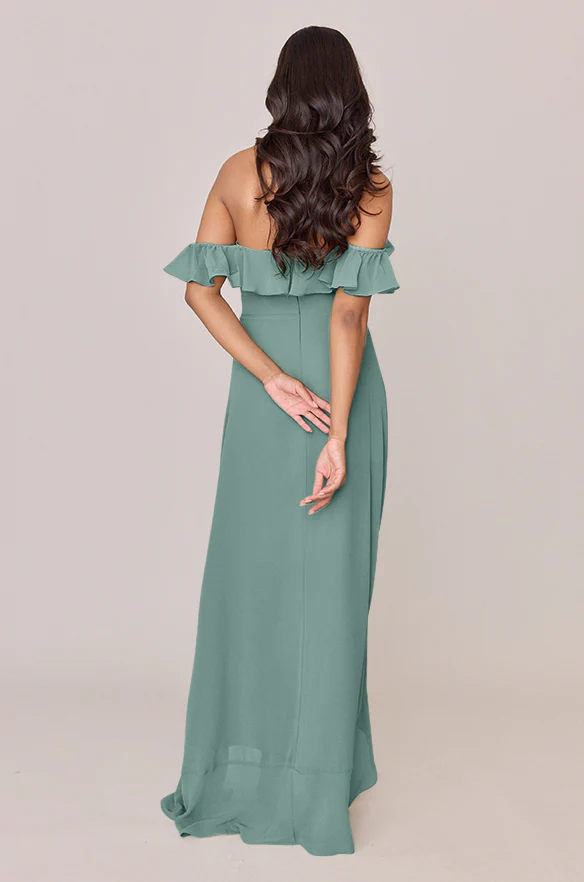 Scarlet Chiffon Dress | Made To Order - Image 73